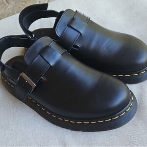 Dr Martens Jorge II Black Leather Slingback Mules- Men's 10, W11
